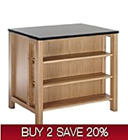 Sonoma Light Kitchen Island Unit