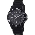 Madison New York Unisex-Armbanduhr Candy Time Analog Silikon schwarz U4167A2