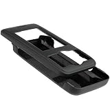 LG Chocolate 2 VX-8550 VX8550 Black Rubberize Texture Snap-On Crystal Case Cover with Removable Belt Clip (NOT Compatible with VX-8500)