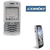 BlackBerry 8130 Pearl Smartphone Accessory Bundle- Transparent Clear Flexible Soft Silicone Skin Case + Premium Reusable LCD Screen Guard Protector with Lint Cleaning Cloth By Ikross