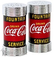 Coca-Cola Fountain Service Salt & Pepper Shakers