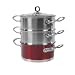 from Morphy Richards Morphy Richards 18 cm Steamer 3 Tier, Red Model 46381