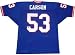 Harry Carson Autographed Blue Custom Jersey with HOF 06 Inscription