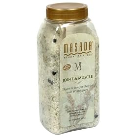 Masada Mineral Herb Spa 100% Natural Dead Sea Mineral Salts with Herbs & Aromas, Joint & Muscle, 2 lbs (907 g) (Pack of 2)