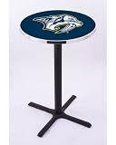 Nashville Predators Pub Table w/ Four Prong Flat Base
