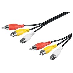 Wentronic Audio/Video Kabel (3x Cinchstecker auf 3x Cinchstecker) 1,5 m