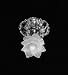 Crystorama Cast Brass Semi-Flush Accented with Lalique Glass - Olde Brass