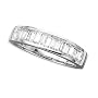 14K White Gold 1/2 ct. Baguette Cut Diamond Wedding Band