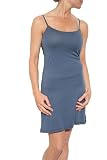 Fresh Laundry Women's Cotton Tank Dress in Dusty Navy
