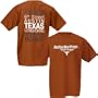 Texas Longhorns Burnt Orange Real Fans Wear "Texas" Orange T-shirt