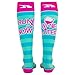 Running & Athletic Recovery Knee High 15-20mmHG Compression Socks | Run For Wine | MD