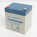 Powersonic PS-1250F2 - 12 Volt/5 Amp Hour Sealed Lead Acid Battery with 0.250 Fast-on Connector