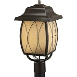 Progress Lighting P5498-20STR Montreux 1-Light Outdoor Post Lantern in Antique B