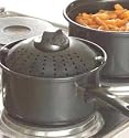 Charcoal Easi Strain Saucepan Set