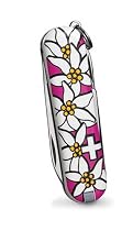 Victorinox Swiss Army Classic Edelweiss Pocket Knife (Pink)