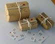 Miniature Set of Mailed Gift Packages and Letters