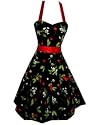 Pretty Kitty Fashion Cherry Rockabilly 50s Pin-Up Prom Swing Dress