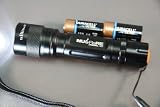 Nu-Flare Ultrabright Compact 77R92L Luxeon Rebel 90 6W LED Police Flashlight - Zoom Focus, 2 x CR123A Cells, 210 Lumens for 5 hours, Bright and Efficient