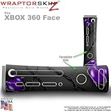 Barbwire Hearts Purple Skin by WraptorSkinz TM fits Original XBOX 360 Factory Faceplates