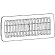 Imperial Mfg Group RG1462 Plastic Floor Register