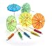 Decorative Cocktail UMBRELLA PICKS Set of 24