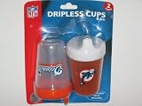 MIAMI DOLPHINS 8 oz. Team Logo Kids No-Spill SIPPY CUP (2 Pack) by WeSellSports