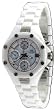 Oniss #ON8201-L Women's Multi Function 3 Dial Display White Ceramic Watch