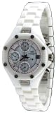 Oniss #ON8201-L Women's Multi Function 3 Dial Display White Ceramic Watch