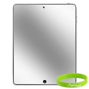 CrazyOnDigital Mirror Screen Protectors Compatible with Apple iPad 2 2nd Generation 16GB 32GB 64GB 3G Wifi. CrazyOnDigital Retail Packge