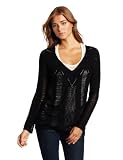 BCBGeneration Women's Drop Stitch V-Neck Pullover