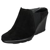 Anne Klein New York Women's Cone Wedge Mule,Black,9.5 M