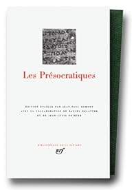 Les Présocratiques JeanPaul Dumont Babelio
