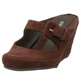 Aerosoles Women's Wrap It Up Wedge Mary Jane,Dark Brown Suede,9 M
