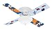 Hunter Fan 25712 Low Profile IV Plus Ceiling Fan, White with Transportation/Sports Blades
