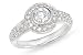 1 Carat Diamond 14K White Gold Bridal Engagement Ring