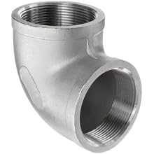 Stainless Steel 304 Cast Pipe Fitting, 90 Degree Elbow, Class 150, NPT Female