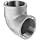 Stainless Steel 304 Cast Pipe Fitting, 90 Degree Elbow, Class 150, NPT Female