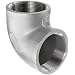 Stainless Steel 304 Cast Pipe Fitting, 90 Degree Elbow, Class 150, NPT Female