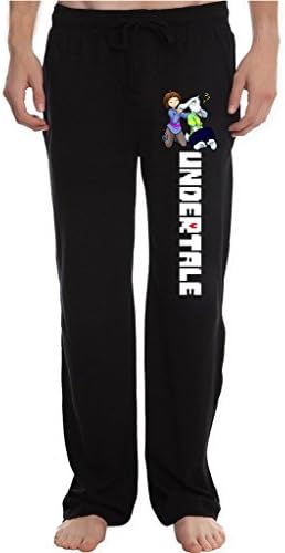 LAFEN Men's Undertale Touch Fluffy Goat Ears Lounge Pajama Pants XL Black