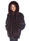 Apparel : Mink Jacket - Mahogany Mink Fox Trimmed Hood