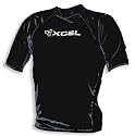 XCEL Short Sleeve Mens Lycra Rashguard - Black