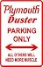 PLYMOUTH DUSTER PARKING classic muscle sign