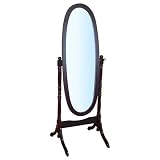 Review Home Source Industries  / Cheval Mirror - Mahogany Finish