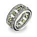 Sterling Silver Peridot Jazz Club Band