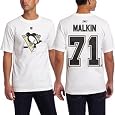 Pittsburgh Penguins Evgeni Malkin White Name and Number T-Shirt