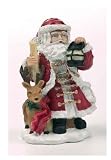 Cake Topper Christmas Figurine Santa Traditional 70mm