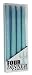 S/4 Sky Blue Dinner Candles