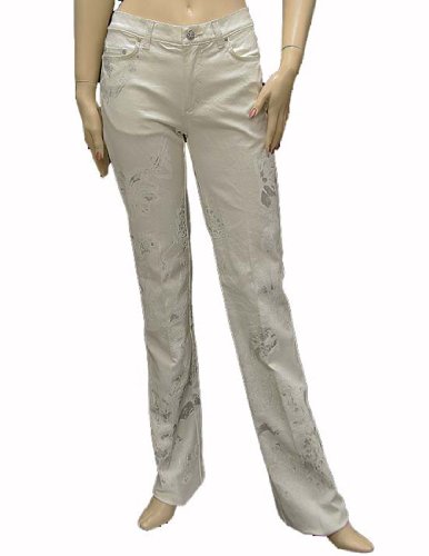 Roberto Cavalli Womens Pants Trousers White Cotton, 40, White Roberto Cavalli Womens Pants Trousers White Cotton, 40, White