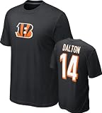 Andy Dalton #14 Black Nike Cincinnati Bengals Name & Number T-Shirt