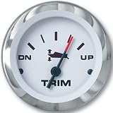 Teleflex Lido Pro Fog-Free Instrument - Trim Gauge, Mariner/Merc/Cobra/Volvo DP, SX/Yamaha O/B (2001 and later)